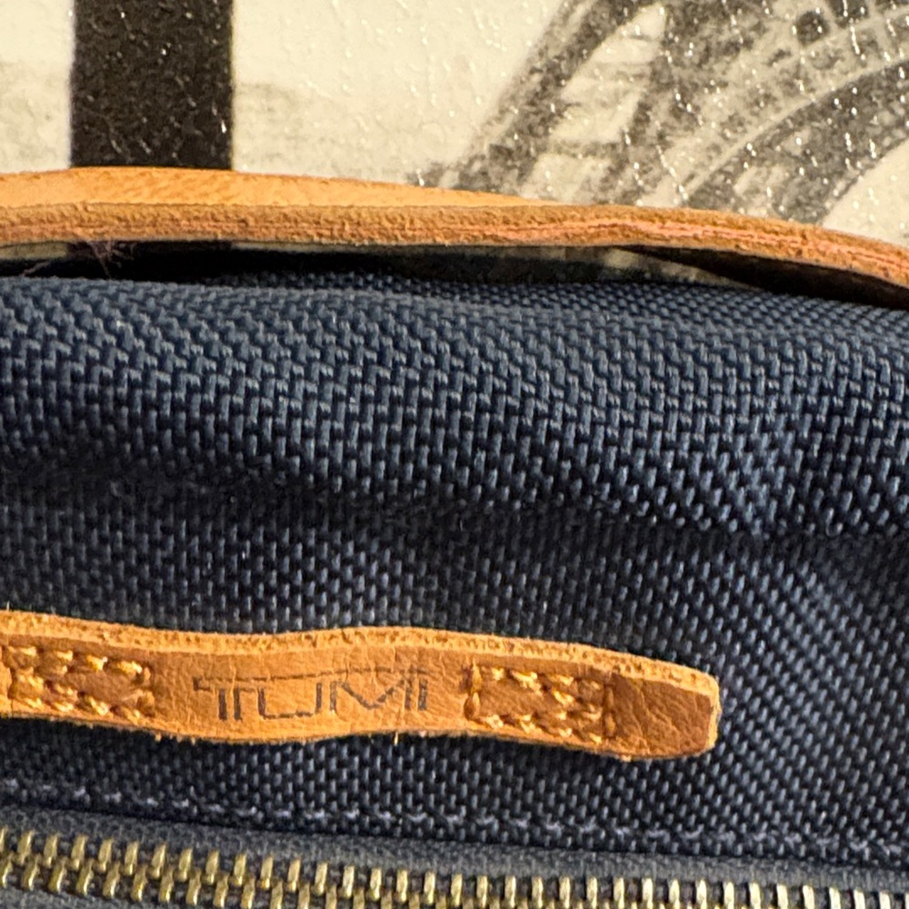 Tumi Navy and Gray Men's Messenger Bag - Picture 4 of 6